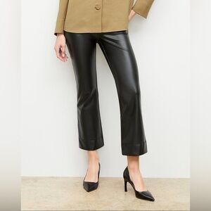 MM Lafleur The Archie Pant Vegan Leather Black Size 6